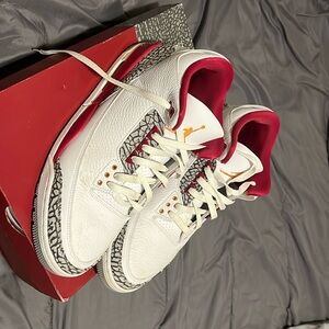 Jordan 3 cardinal size 13 men’s used price is negotiable